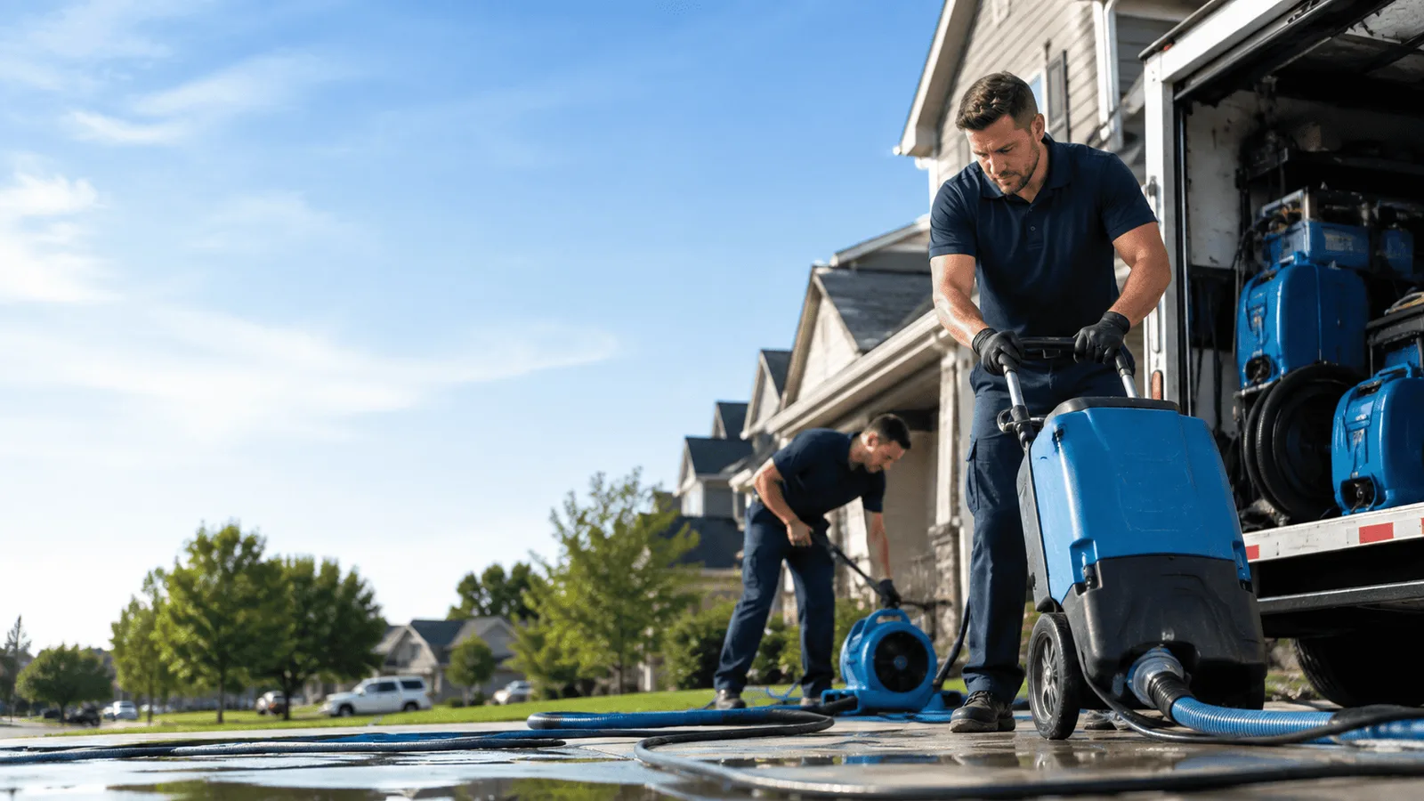 Dehumidification being performed in Vermontville, MI